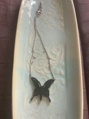 Brighton Black Butterfly Pendant Necklace. It’s reversible too